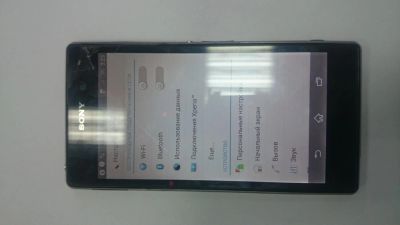 Лот: 5214262. Фото: 1. Sony Z1 black разбит тачскрин. Смартфоны
