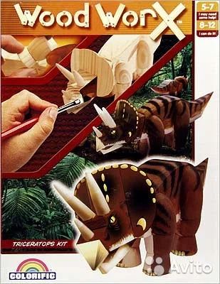 Лот: 6559308. Фото: 1. WOOD WORX Трицератопс (ликвидация... Конструкторы