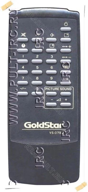 Лот: 15909081. Фото: 1. Пульт GOLDSTAR VS-079J. Пульты ДУ