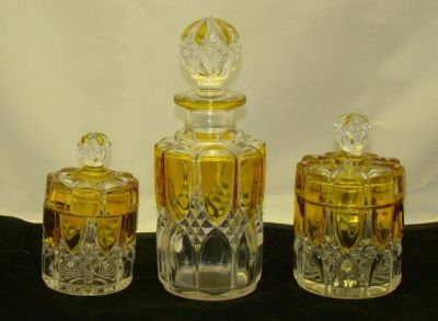 Лот: 12020025. Фото: 1. Val Saint Lambert набор старинный... Другое (антиквариат)