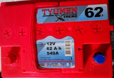 Лот: 5110242. Фото: 1. Аккумулятор 6ст - 62 TYUMEn X-treme... Аккумуляторы