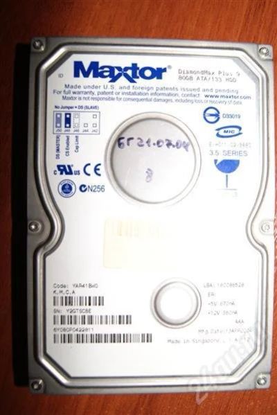 Лот: 238095. Фото: 1. Продам неисправный HDD Maxtor... Жёсткие диски (HDD)