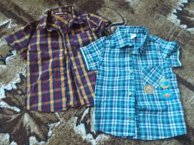 Лот: 11685012. Фото: 1. Рубашки для мальчика одним лотом. Рубашки, блузки, водолазки