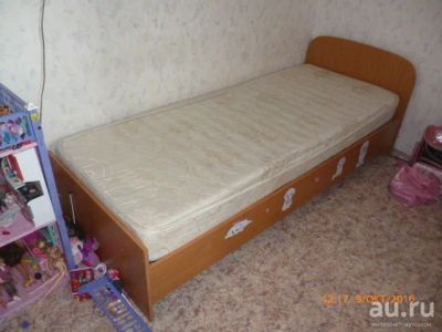 Лот: 8309113. Фото: 1. Кровать 200х80 + матрас + ортопедическая... Детские кровати и кроватки