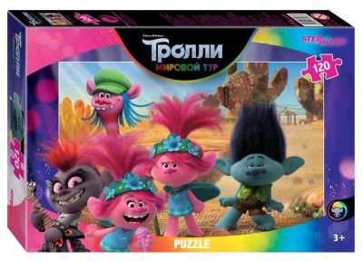Лот: 16312723. Фото: 1. Пазл 120 эл. Trolls 2. Арт. 75167. Пазлы