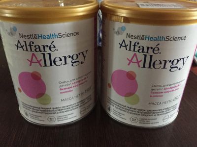 Лот: 12678580. Фото: 1. Детская смесь Alfare Allergy. Детская гигиена