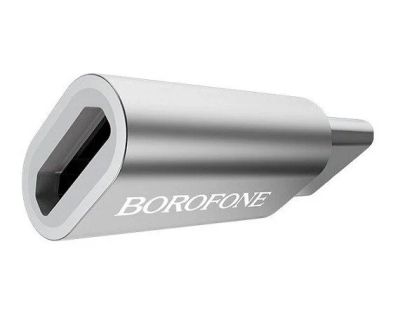 Лот: 20885792. Фото: 1. OTG Borofone BV4 Type C - microUSB. Дата-кабели, переходники