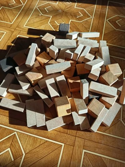 Лот: 25606226. Фото: 1. Конструктор деревянный. Б/у. Конструкторы