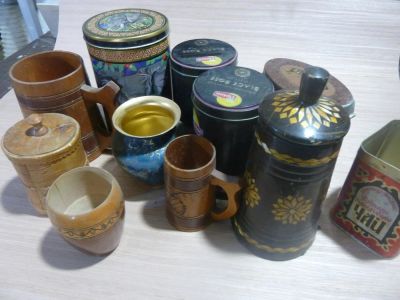 Лот: 9534457. Фото: 1. Кучка баночек и кружечек. Предметы интерьера и быта
