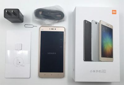 Лот: 9671844. Фото: 1. Xiaomi mi4s 3gb + 64gb Gold mi... Смартфоны