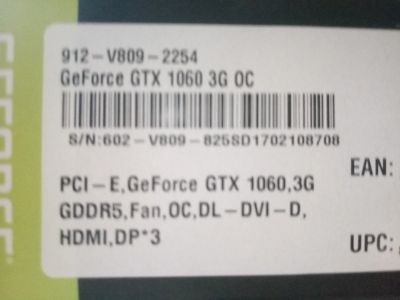 Лот: 14672522. Фото: 1. GTX 1060 3Gb. Видеокарты