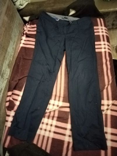 Лот: 21135475. Фото: 1. Синие женские штаны(размер 50-52... Брюки, шорты