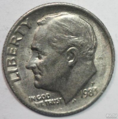 Лот: 1693286. Фото: 1. 1 дайм (10 центов) 1983 год. США... Америка