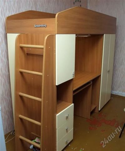 Лот: 2142634. Фото: 1. Детский 2-х ярусный гарнитур... Другое (детская мебель)