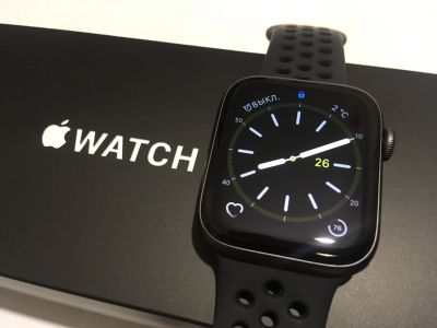 Лот: 13450835. Фото: 1. Apple Watch 4 44mm. Nike Band. Смарт-часы, фитнес-браслеты, аксессуары