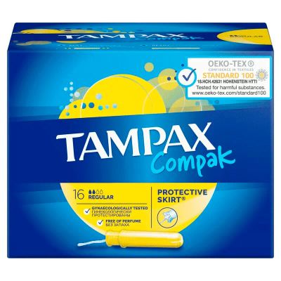 Лот: 23719785. Фото: 1. Tampax Compak Тампоны гигиенические... Лекарства