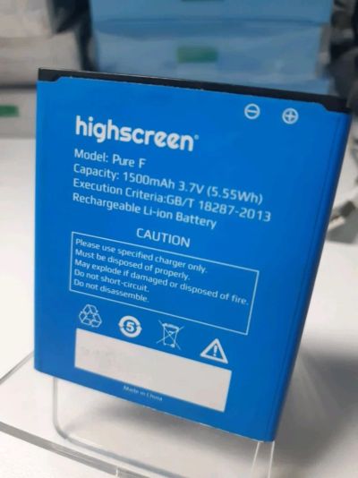 Лот: 12539429. Фото: 1. Акб highscreen pure f. Аккумуляторы