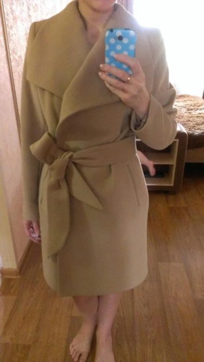 Лот: 7121042. Фото: 1. Пальто женское демисезон бежевое. Верхняя одежда
