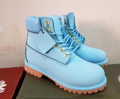 Лот: 10785683. Фото: 1. Ботинки Timberland blue арт 100021. Ботинки, полуботинки