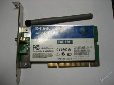Лот: 15569. Фото: 1. WiFi адаптер для компьютера D-link... Красноярск