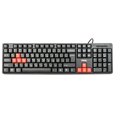 Лот: 17134532. Фото: 1. Клавиатура Dialog KS-030U Black-red... Клавиатуры и мыши