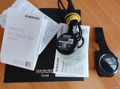 Лот: 17967440. Фото: 1. Samsung Galaxy Watch3 Titan 45мм. Смарт-часы, фитнес-браслеты, аксессуары