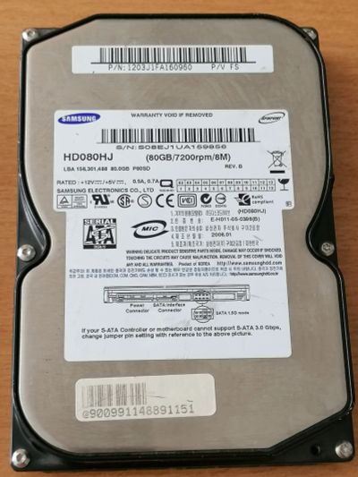 Лот: 17987417. Фото: 1. 3 жесткий диск 80 гб 7200 rpm... Жёсткие диски (HDD)