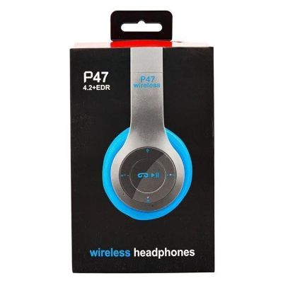 Лот: 22144379. Фото: 1. BLUETOOTH ГАРНИТУРА P47 Blue. Наушники, гарнитуры