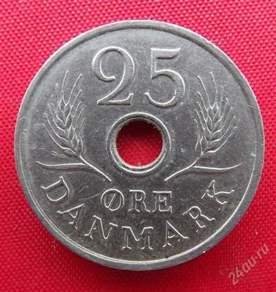Лот: 2577145. Фото: 1. (№2182-8/LF) 25 эре 1972 (Дания... Европа