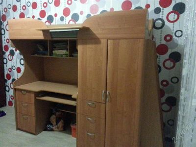 Лот: 2423841. Фото: 1. Кровать-чердак. Детские кровати и кроватки