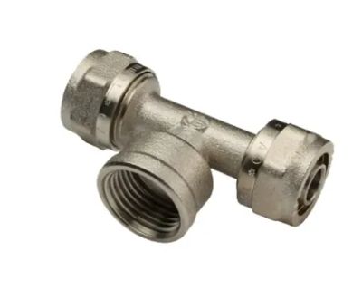 Лот: 21726558. Фото: 1. Тройник аксиальный Aqualink 16мм... Фитинги, подводка