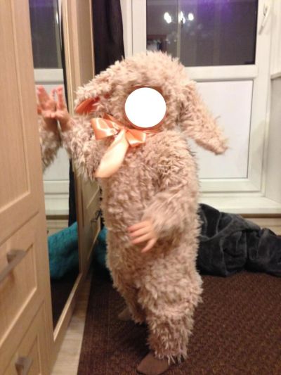 Лот: 8538190. Фото: 1. Новогодний костюм барашек овечка. Детские карнавальные, праздничные костюмы