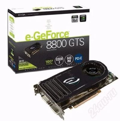 Лот: 572680. Фото: 1. PCI-E GeForce 8800GTS 640Mb 320... Видеокарты