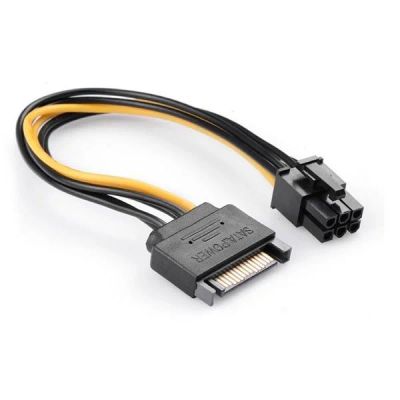 Лот: 13380544. Фото: 1. Переходник SATA 15pin (M) - 6pin. Шлейфы, кабели, переходники