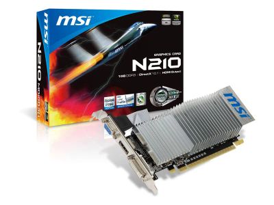 Лот: 5385036. Фото: 1. Видеокарта Msi Gf210/1Gb/Новая. Видеокарты