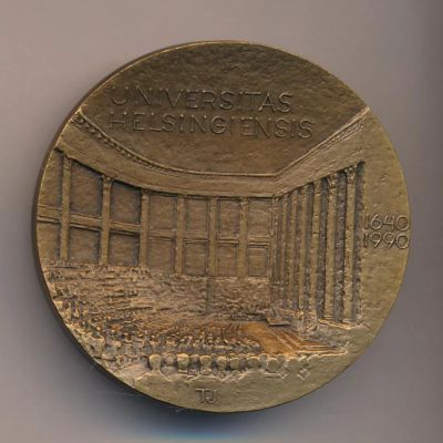 Лот: 7870432. Фото: 1. Финляндия 1990 Медаль - 350 лет... Юбилейные