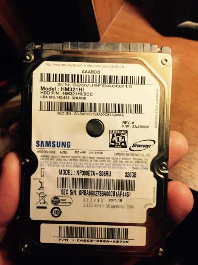 Лот: 4911818. Фото: 1. Жесткий диск Samsung, 320гб. Жёсткие диски (HDD)