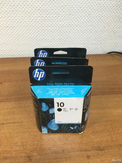 Лот: 16436519. Фото: 1. Картридж HP C4844AE (№10) пигментный... Картриджи, расходные материалы