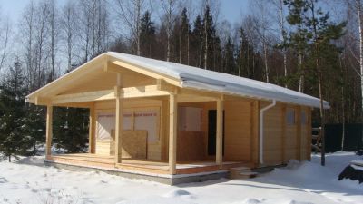 Лот: 10861854. Фото: 1. Баня-дом 44м2 из бруса 150х150... Срубы, бани, дома