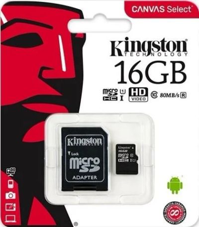 Лот: 15021751. Фото: 1. Flash-карта Kingston 16GB. Чек... Карты памяти