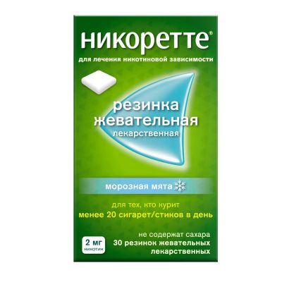 Лот: 23713208. Фото: 1. Никоретте морозная мята резинка... Лекарства