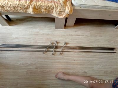 Лот: 14181310. Фото: 1. Гардины для штор.Труба хром 16мм. Карнизы и аксессуары для штор
