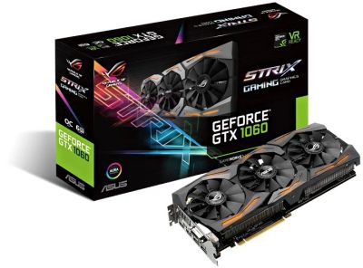 Лот: 9795918. Фото: 1. Asus strix GTX 1060 gaming 6Gb. Видеокарты