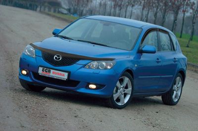 Лот: 14580559. Фото: 1. Дефлектор капота EGR черный Mazda... Детали тюнинга