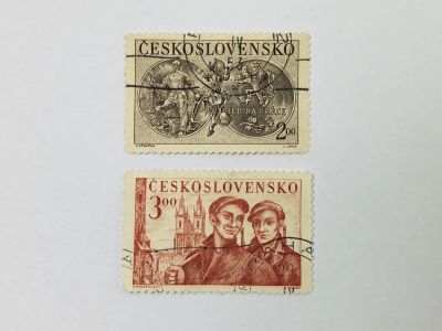 Лот: 23593820. Фото: 1. 5 лет освобождения Чехословакии... Марки
