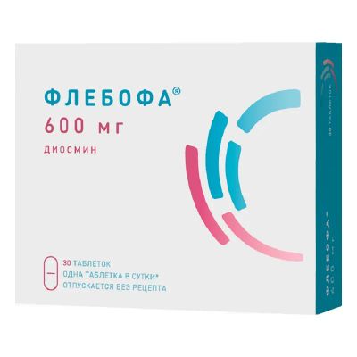 Лот: 25577364. Фото: 1. Флебофа таблетки 600 мг 30 шт. Лекарства
