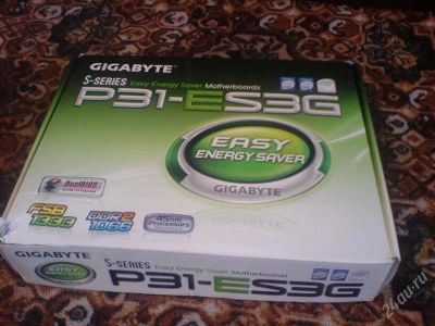 Лот: 829203. Фото: 1. Gigabyte S-series P31-ES3G - сокет... Материнские платы