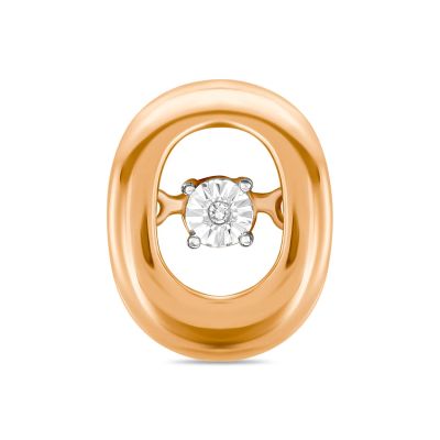 Лот: 24646432. Фото: 1. Подвеска с бриллиантом. Кулоны, подвески