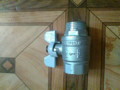 Лот: 12038042. Фото: 1. Кран 1 дю. Запорная и предохранительная арматура