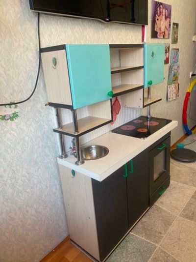 Лот: 25650920. Фото: 1. Кухня детская. Фасад мдф, раковина... Другое (детская мебель)